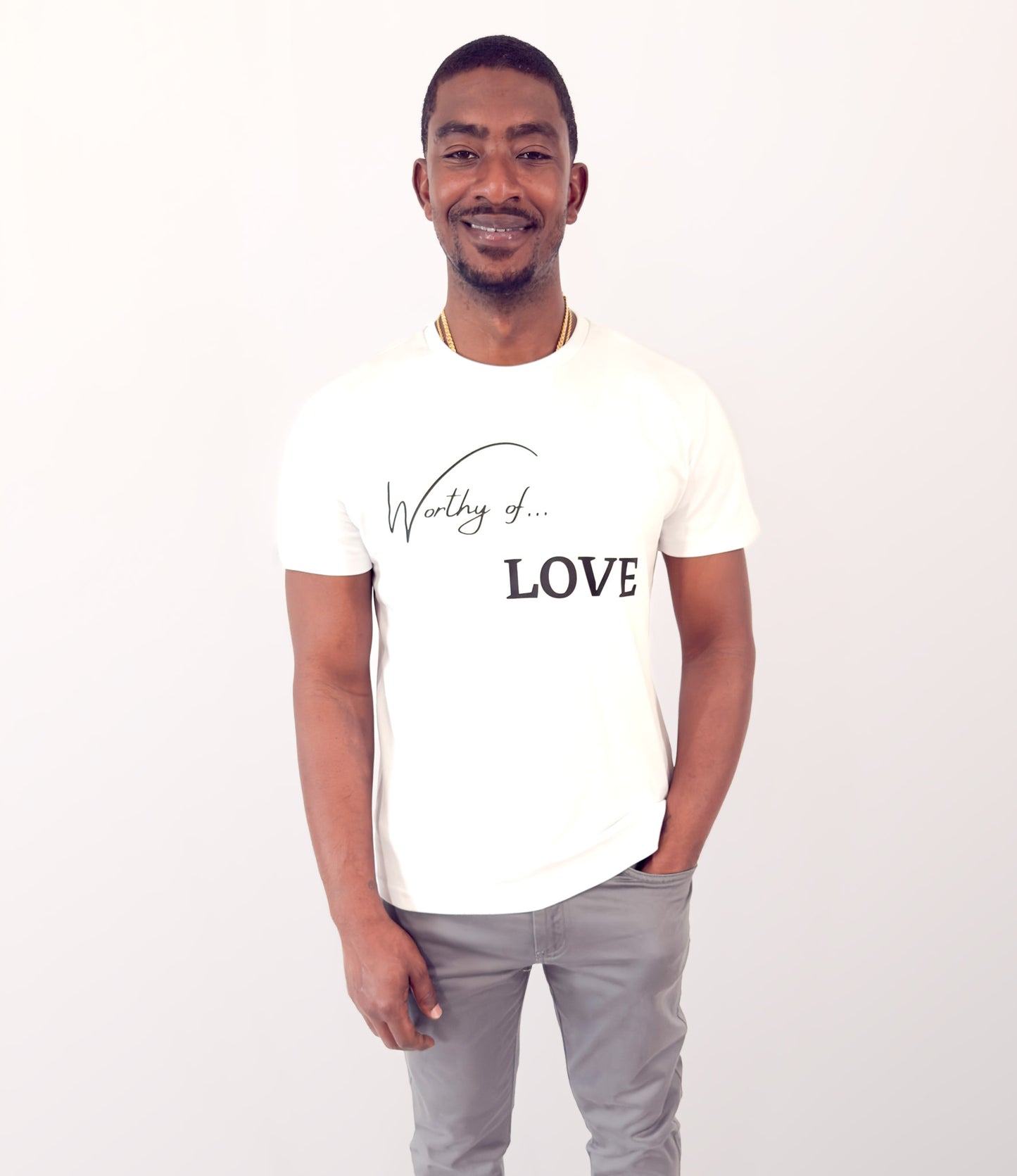 Worthy Of Love - Empowering T-Shirt - White