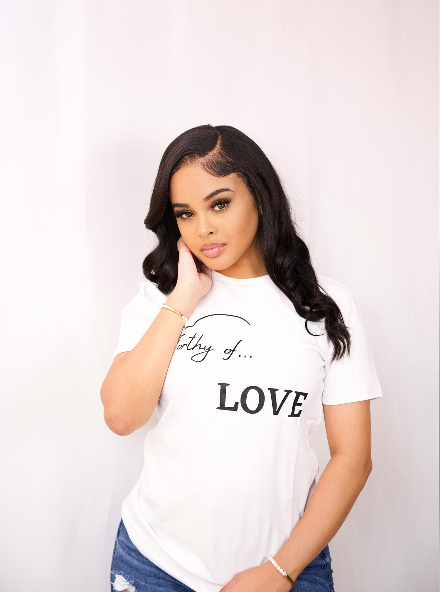 Worthy Of Love - Empowering T-Shirt - White